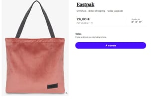 Bolsa Eastpak Charlie Softrib 22L por 26€