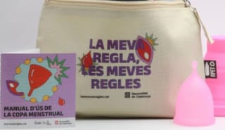 Copa, braga o compresa menstrual reutilizable gratis, a través de La Meva Salut