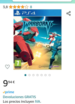 Warborn PlayStation 4 por 9,94€.