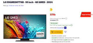 LG 4K 55QNED87T6B (2024) LED TV voor €579 bij Bol