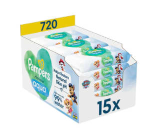 1+1 gratis op Pampers Harmonie Aqua Paw Patrol Babydoekjes 15 x 48 stuks voor €29,99 bij Kruidvat
