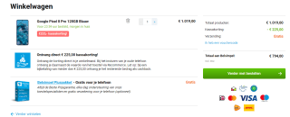 Google Pixel 8 pro 128gb voor €794