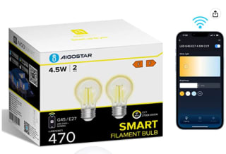 Bombillas Aigostar E27 G45 4.5W x 2 unidades por 10.50€