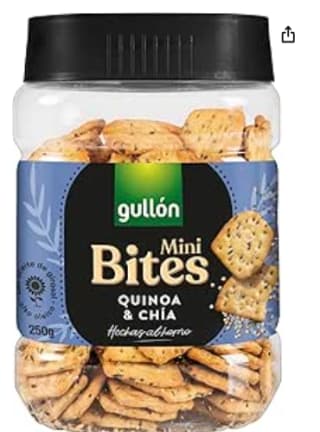 Crackers con quinoa y chía Gullón 250 g. por 1.53€