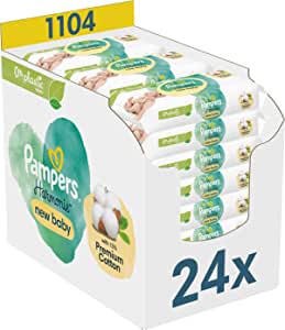 Pampers Natte doekjes Harmony New Baby, 1.104 doekjes (24 x 46 stuks) voor €36,90 bij Amazon