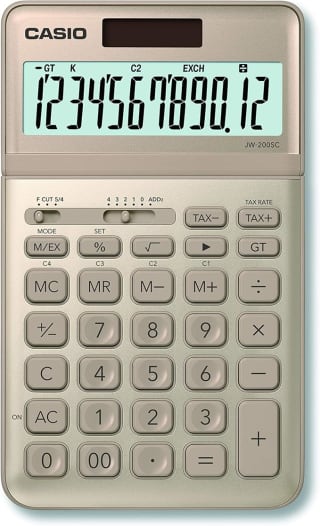 Casio Calculadora de escritorio de 12 dígitos por 6,99€