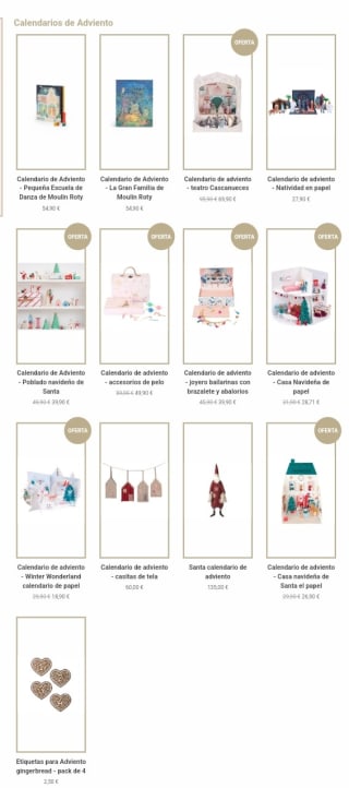 -30% en Calendarios adviento en Miss Coppelia.