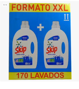 Skip detergente líquido duplo 85+85 dosis por 20.75€ (Cuenta Nueva 12.45€)