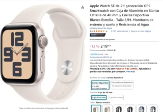 Apple Watch SE (2024), GPS, 40 mm por 219€