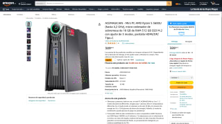 Mini PC ACEMAGICIAN AMD Ryzen 5 5600U por 289€