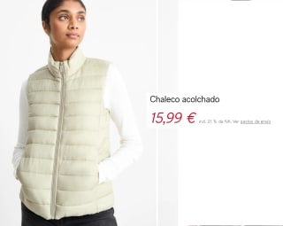 2 Chalecos acolchados para Mujer por solo 15.99€