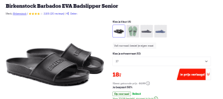 BIRKENSTOCK Barbados EVA Regular Badslipper voor €18 bij Bol