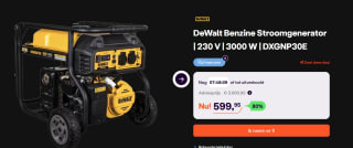 DeWalt Benzine Stroomgenerator voor €599 bij Ibood