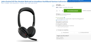 Jabra Evolve2 65 Flex - USB-C MS Stereo voor €213,83 bij MaxICT