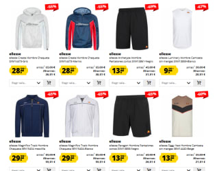 Hasta 80% descuento en ropa Ellesse