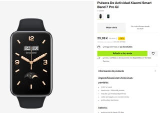 Xiaomi Smart Band 7 Pro por 29,99€