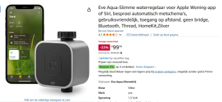 Eve Aqua-Slimme waterregelaar voor Apple Woning-app of Siri voor €99,99 bij Amazon