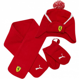 Puma. Ferrari. Gorro + bufanda + guantes por 12,99€
