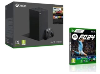 Pack Xbox Series X + Forza Horizon 5 Premium (dématérialisé) + FC 24 (physique) à 529,99€