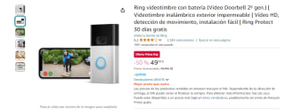 Ofertas en cámaras Blink y timbres Ring en Amazon precios minimos