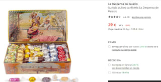 Caja de dulces confitería La Despensa de Palacio 2.5KG por 29€