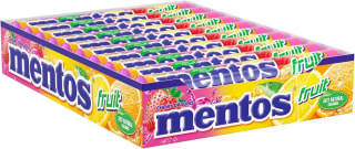 Mentos Frutas Caramelo Masticable con Zumo de Frutas 20 unidades por 12€