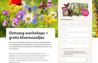 Gratis bloemzaadjes + online workshop van Natuurmonumenten