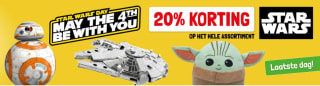 20% korting op Star Wars items bij Lobbes