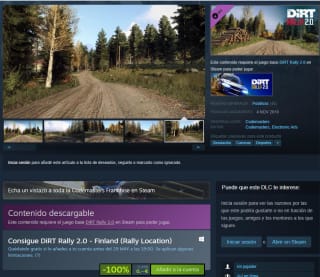 Varios DLC gratis para el juego Rally Dirt 2.0
