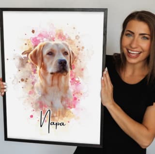 DIERENDAGACTIE: Een uniek portret van jouw huisdier met 80% korting! + Gratis verzending!
