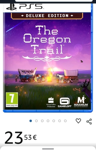 The Oregon Trail Deluxe Edition PS5 por 23,53€.