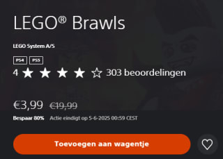 LEGO Brawls voor €3,99 in de Playstation Store