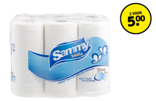 Sammy Basic Toiletpapier 24 rollen voor €5 bij kruidvat