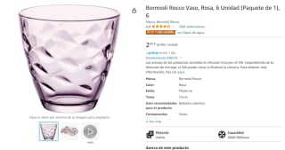6 Vasos Bormioli Rocco , Rosa por 2,95€