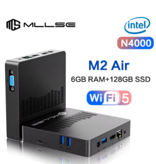MLLSE Mini PC M2 Air N4000, 6gb +128gb voor €53,69 dmv code bij Aliexpress