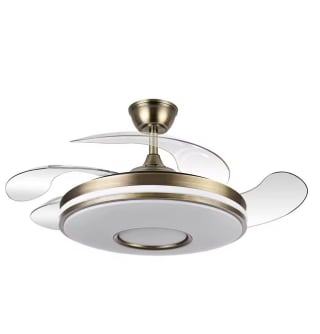 Ventilador Fabrilamp Dani 59W Cuero 4 aspas desplegables por solo 48,09€