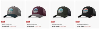 3 gorras de la marca The Indian Face por 38€ cada una por 12,66€