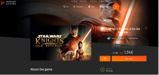 Star Wars: Knights of the Old Republic Steam por 1,34€