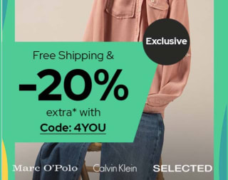 20% extra korting en gratis verzending bij Dress for less