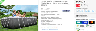 Piscine Powersteel BESTWAY à 349€