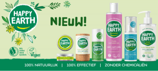 50% Korting op Alles van Happy Earth bij De-Online-Drogist