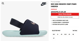 Nike Kawa kids sandaaltjes voor €9,99 bij Aktiesport