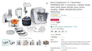 Bosch CreationLine 7 MUM58259 keukenrobot voor €177,95 bij Amazon Engeland