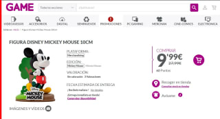 Figura Abystyle Disney Mickey 10cm por 9,99€