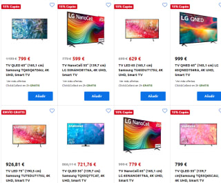 15% Extra descuento en Televisiones en Carrefour