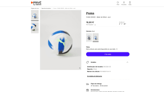 Puma CAGE Balón de fútbol por 10€