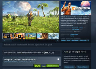 Videojuego Outcast Second Contact Steam por 1,49€
