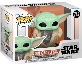 Funko Pop Grogu con armadura Star Wars por 8€.