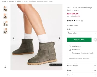 Women's UGG Classic Femme Boots for £40.50 at Asos