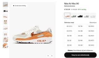 Nike air max 90 sneakers voor €103,99